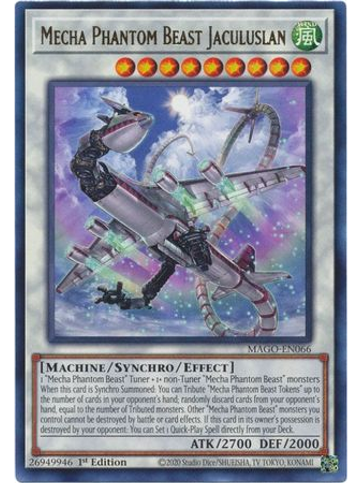 Mecha Phantom Beast Jaculuslan - MAGO-EN066 - Rare 1st Edition 1