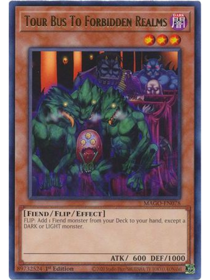 Tour Bus To Forbidden Realms - MAGO-EN078 - Rare 1st Edition 1
