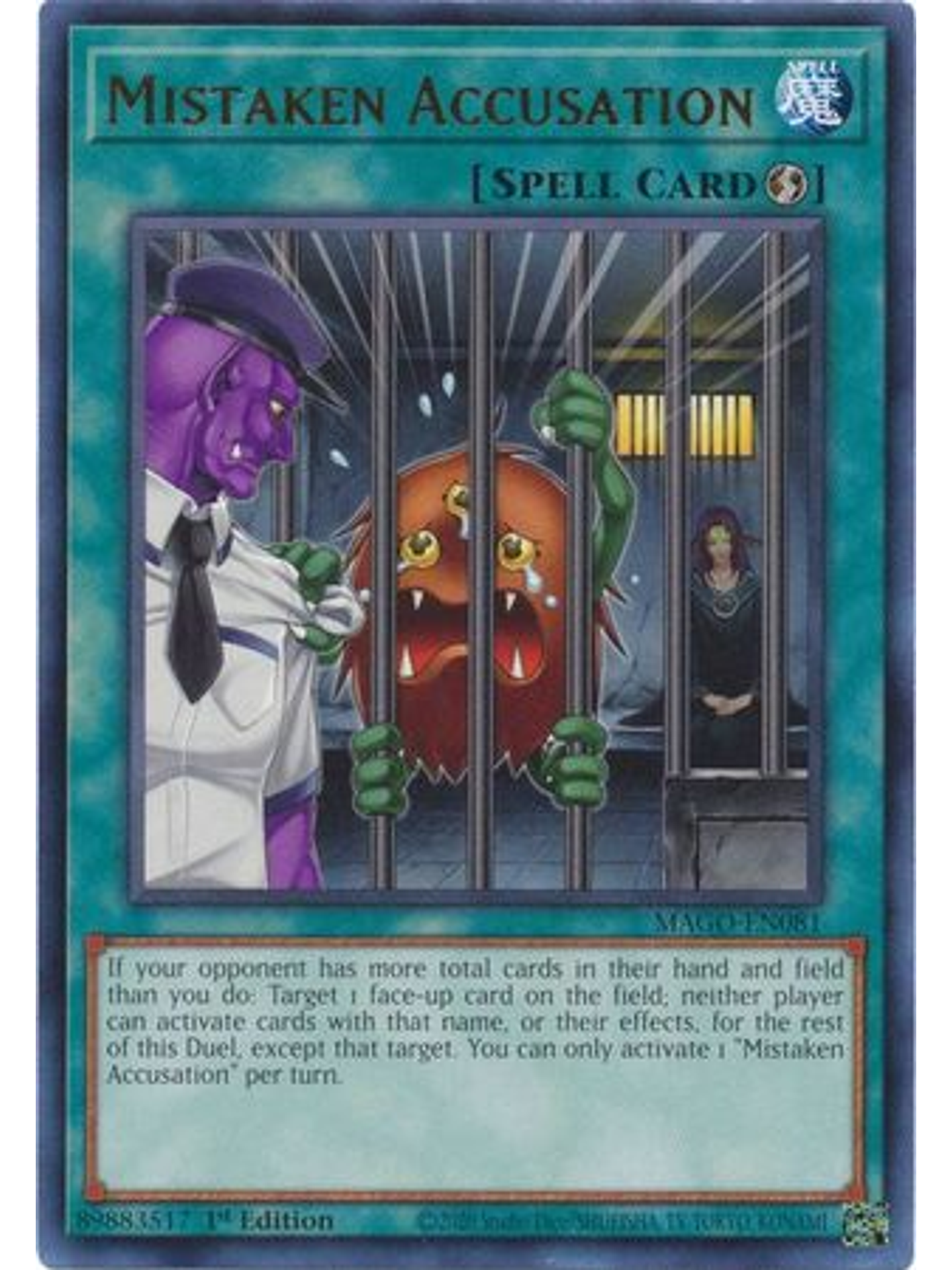 Mistaken Accusation - MAGO-EN081 - Rare 1st Edition 1