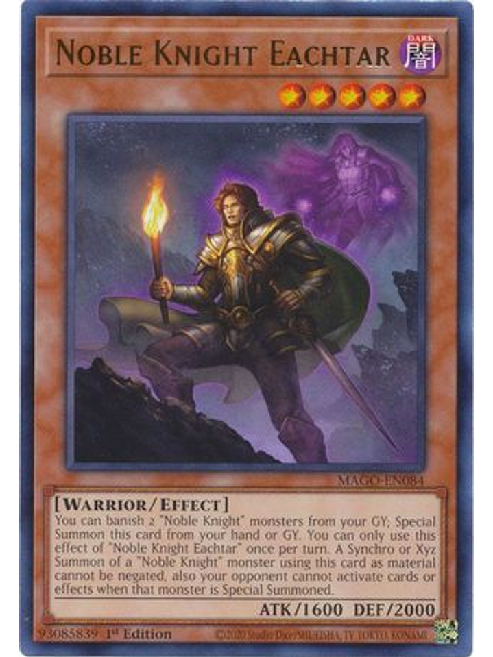 Noble Knight Eachtar - MAGO-EN084 - Rare 1st Edition 1