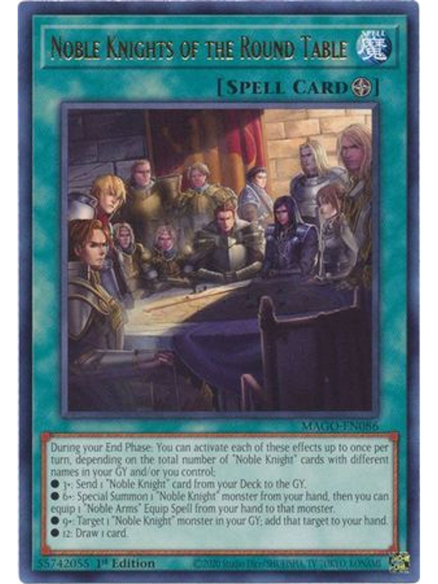 Noble Knights of the Round Table - MAGO-EN086 - Rare 1st Edition 1