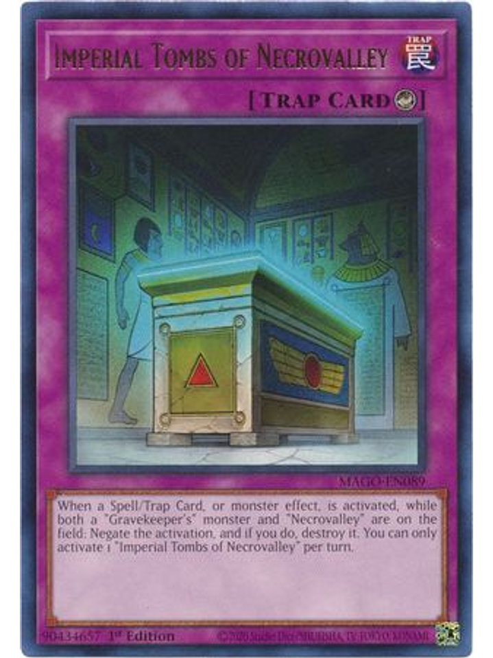 Imperial Tombs of Necrovalley - MAGO-EN089 - Rare 1st Edition 1