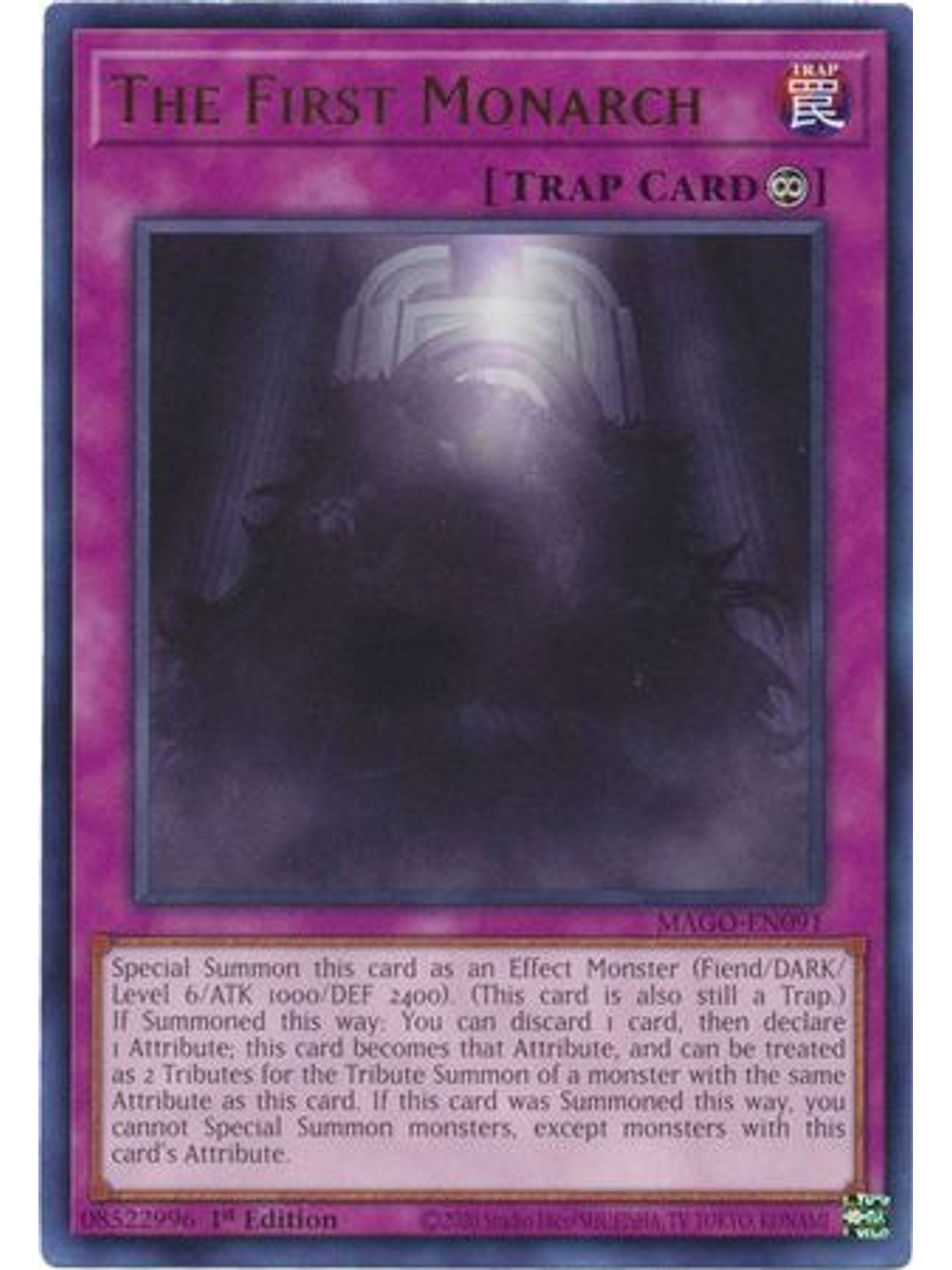 The First Monarch - MAGO-EN091 - Rare 1st Edition 1