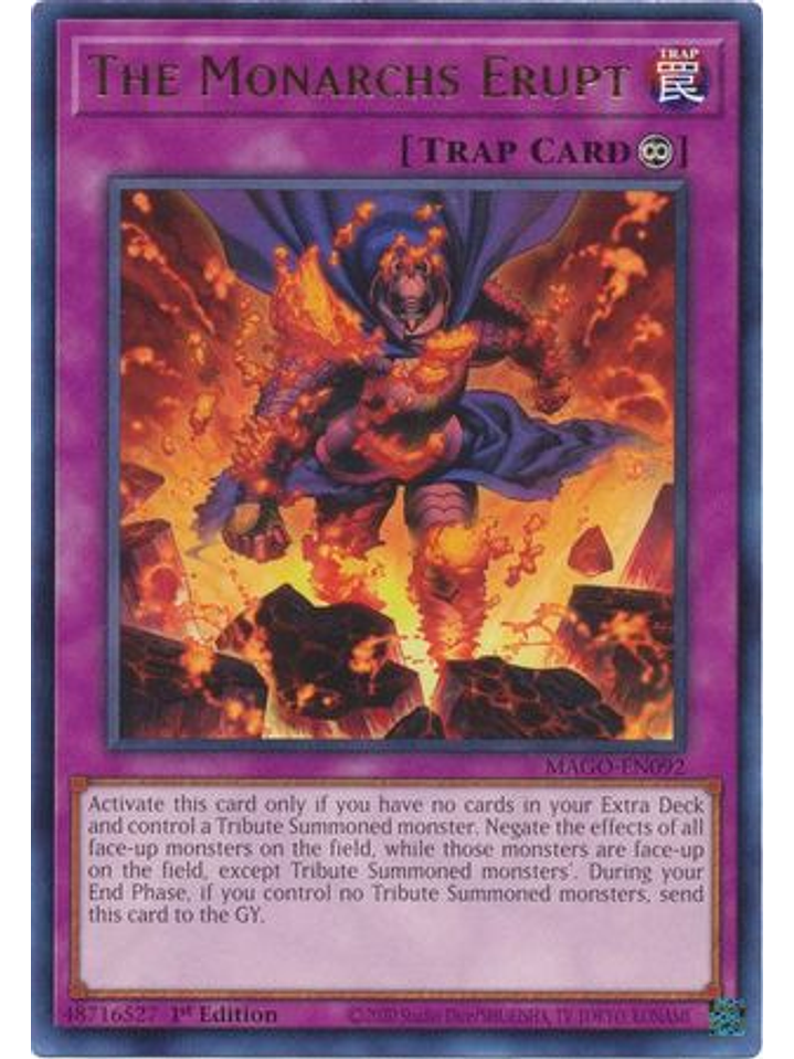 The Monarchs Erupt - MAGO-EN092 - Rare 1st Edition 1