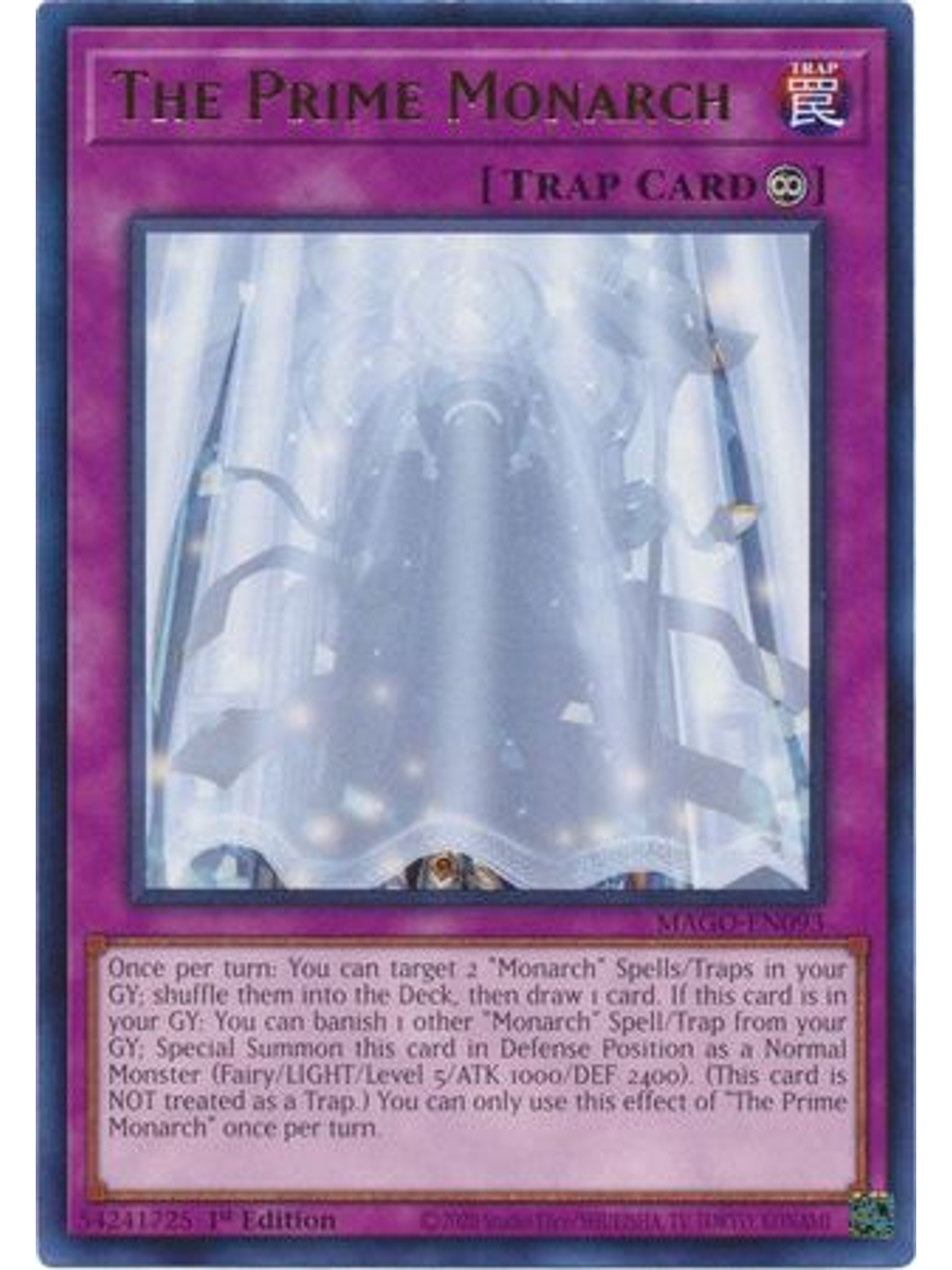 The Prime Monarch - MAGO-EN093 - Rare 1st Edition 1