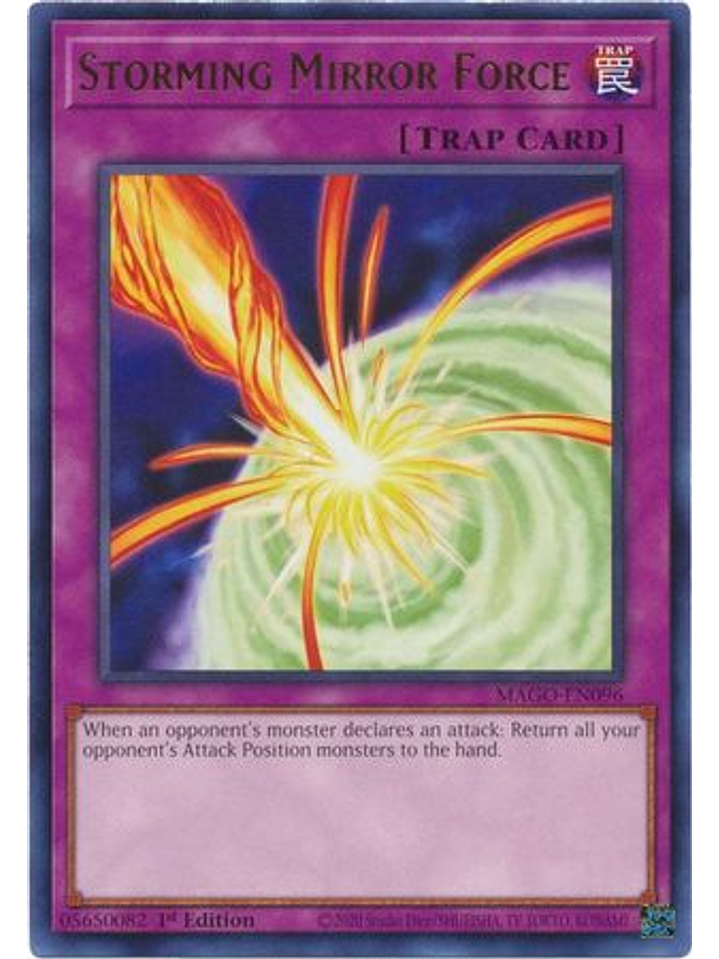 Storming Mirror Force - MAGO-EN096 - Rare 1st Edition 1