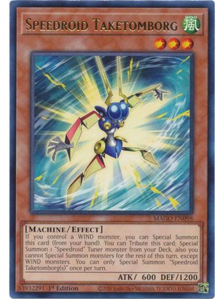 Speedroid Taketomborg - MAGO-EN098 - Rare 1st Edition 1
