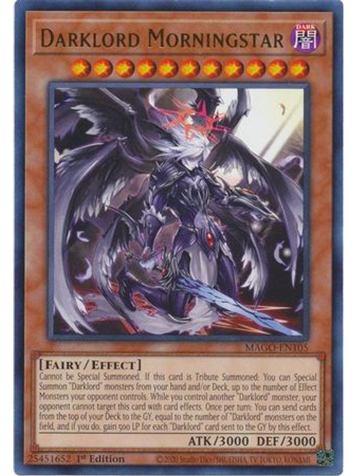 Darklord Morningstar - MAGO-EN105 - Rare 1st Edition 1