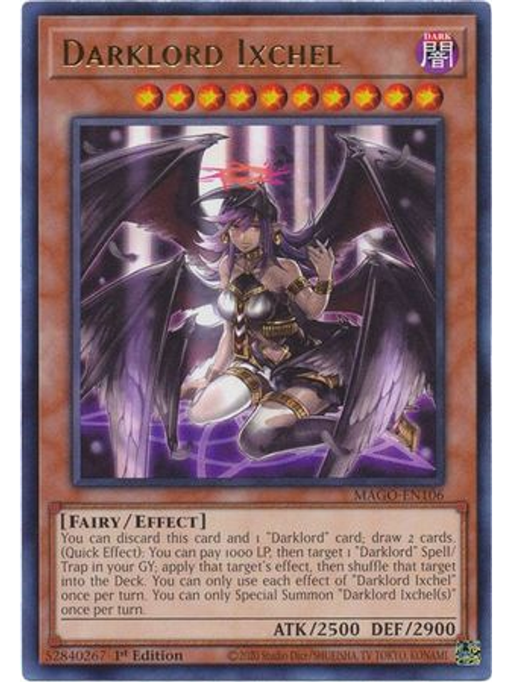 Darklord Ixchel - MAGO-EN106 - Rare 1st Edition 1
