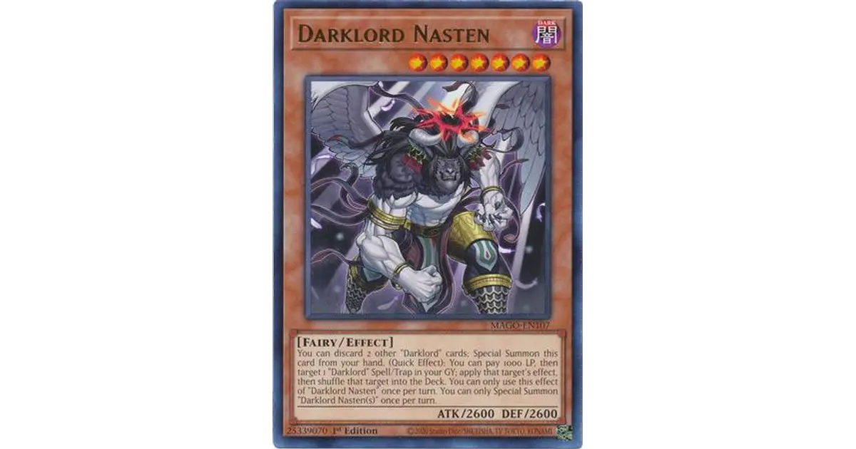 Lá Bài Darklord Nasten - MAGO-EN107 - Rare 1st Edition | Việt Nam