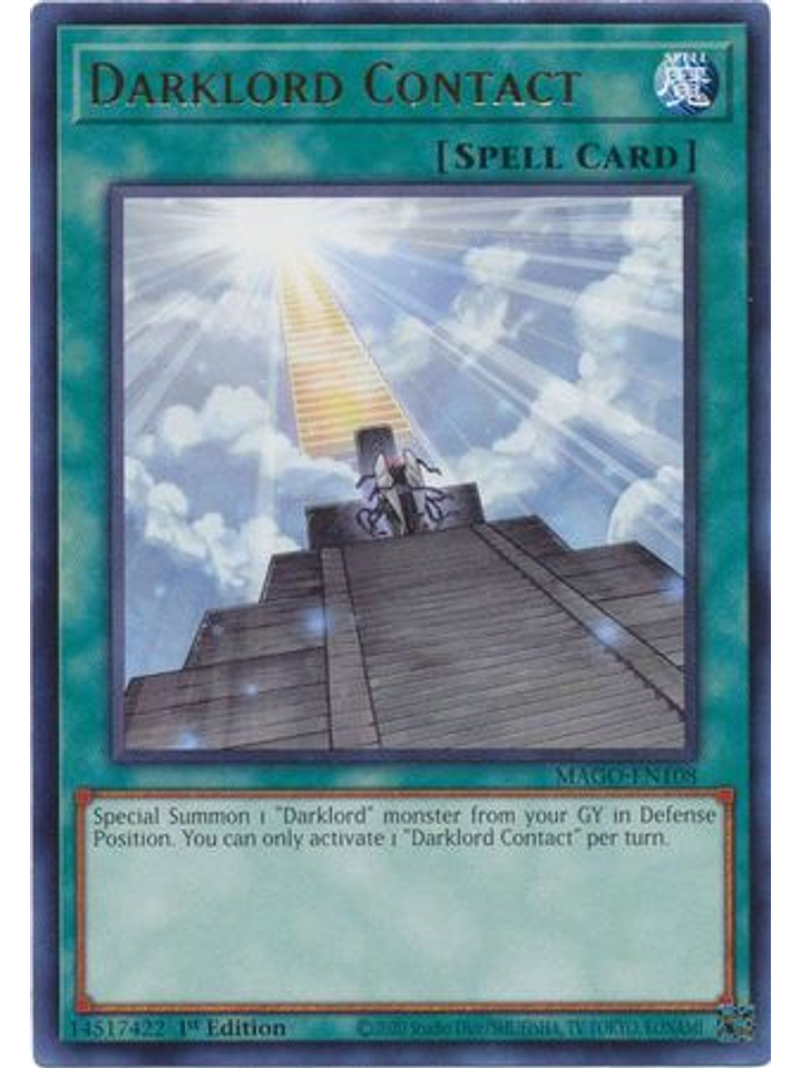 Darklord Contact - MAGO-EN108 - Rare 1st Edition 1