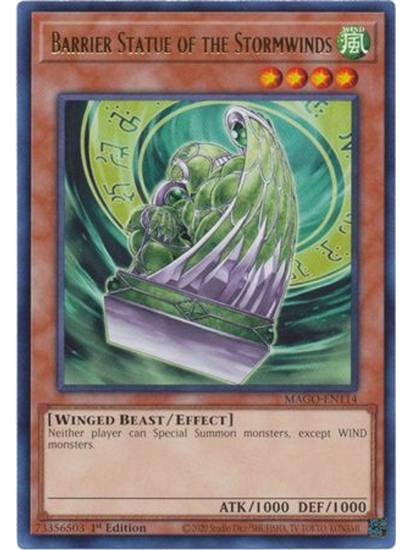 Barrier Statue of the Stormwinds - MAGO-EN114 - Rare 1st Edition 1