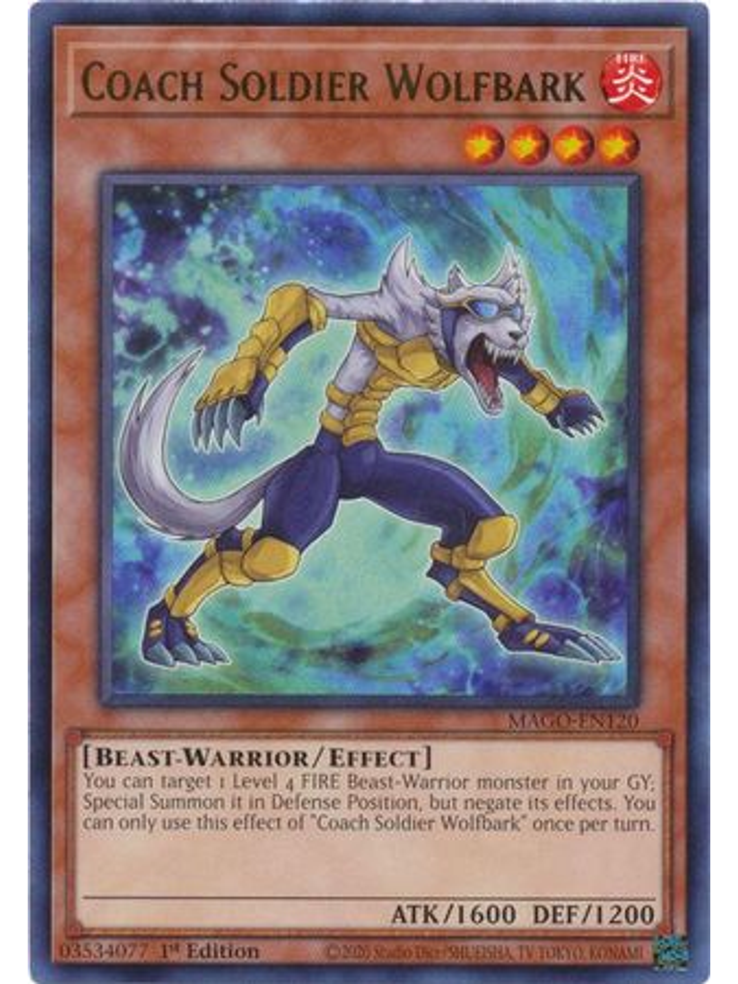 Coach Soldier Wolfbark - MAGO-EN120 - Rare 1st Edition 1