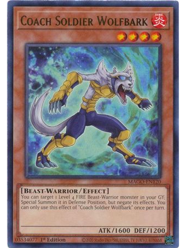 Coach Soldier Wolfbark - MAGO-EN120 - Rare 1st Edition 1