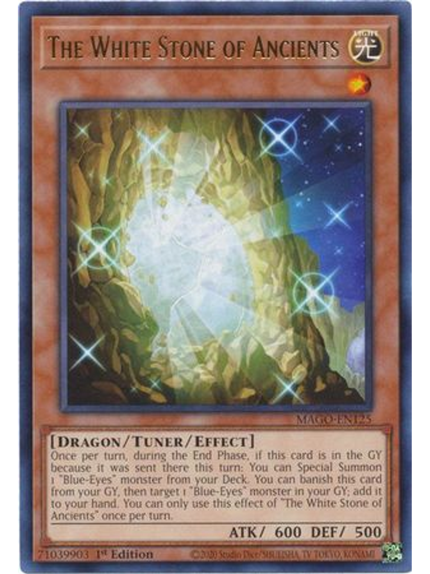 The White Stone of Ancients - MAGO-EN125 - Rare 1st Edition 1