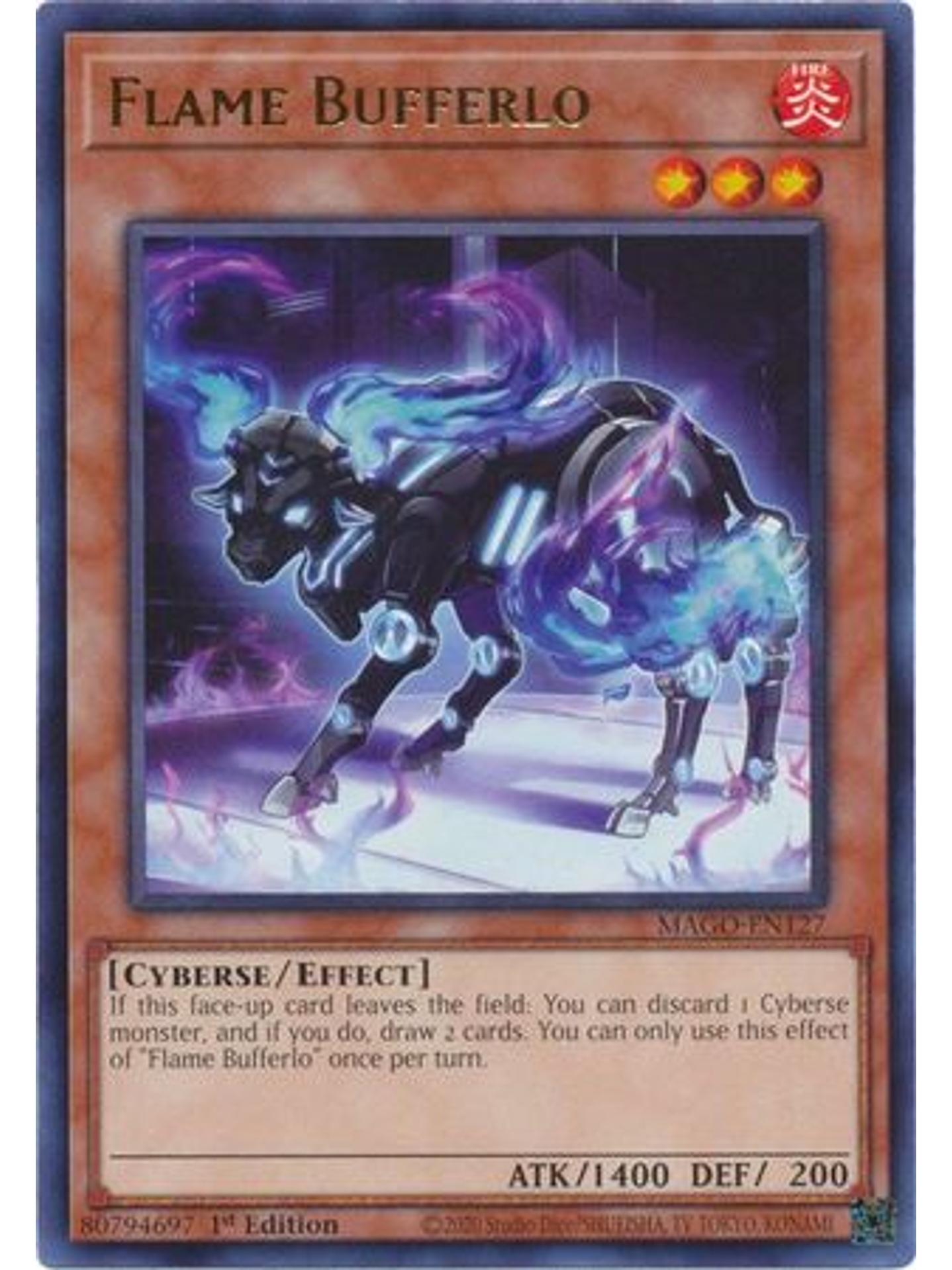 Flame Bufferlo - MAGO-EN127 - Rare 1st Edition 1