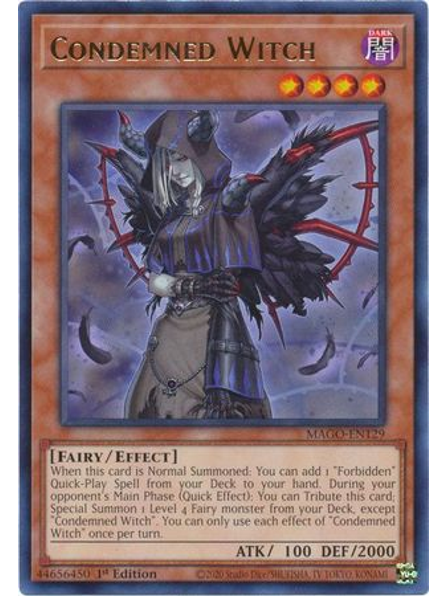 Condemned Witch - MAGO-EN129 - Rare 1st Edition 1