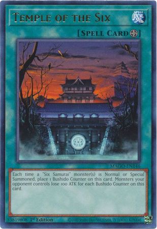 Temple of the Six - MAGO-EN146 - Rare 1st Edition