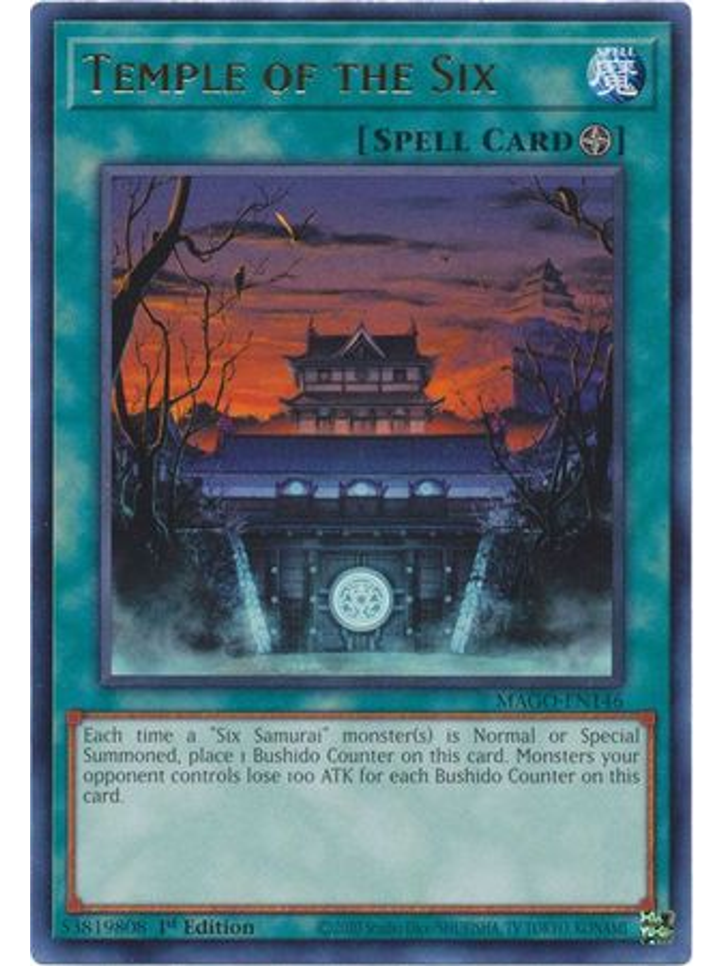 Temple of the Six - MAGO-EN146 - Rare 1st Edition 1