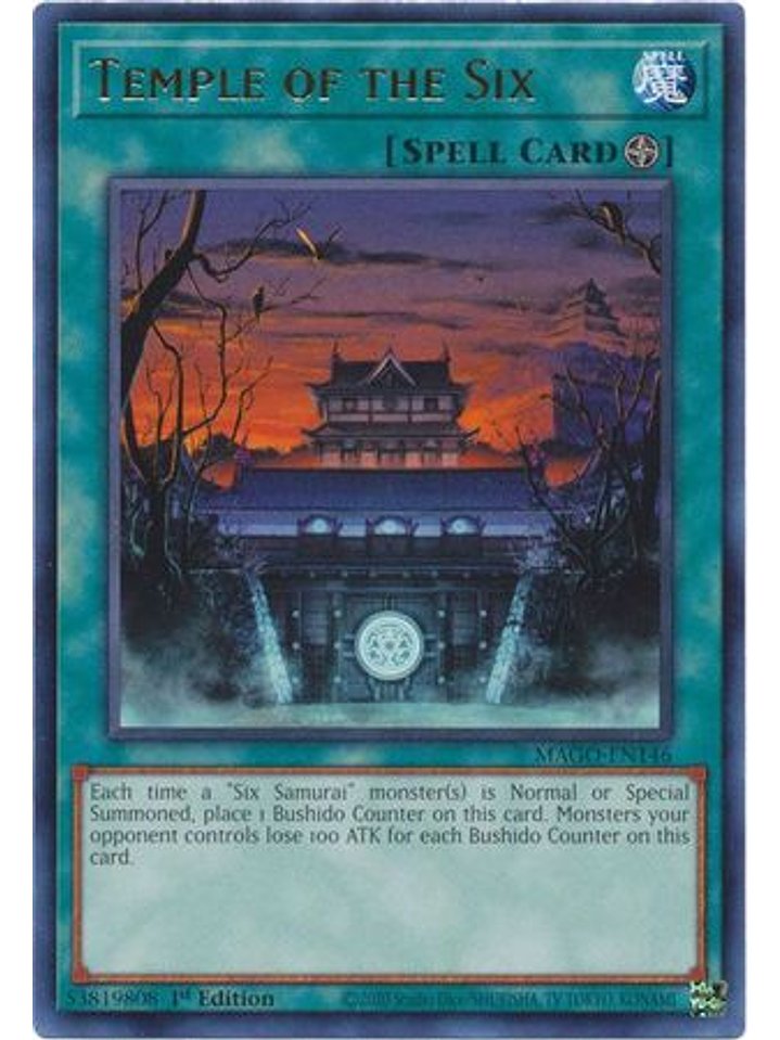 Temple of the Six - MAGO-EN146 - Rare 1st Edition 1