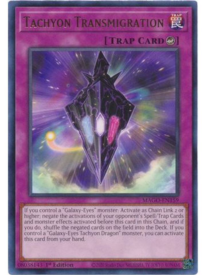 Tachyon Transmigration - MAGO-EN159 - Rare 1st Edition 1