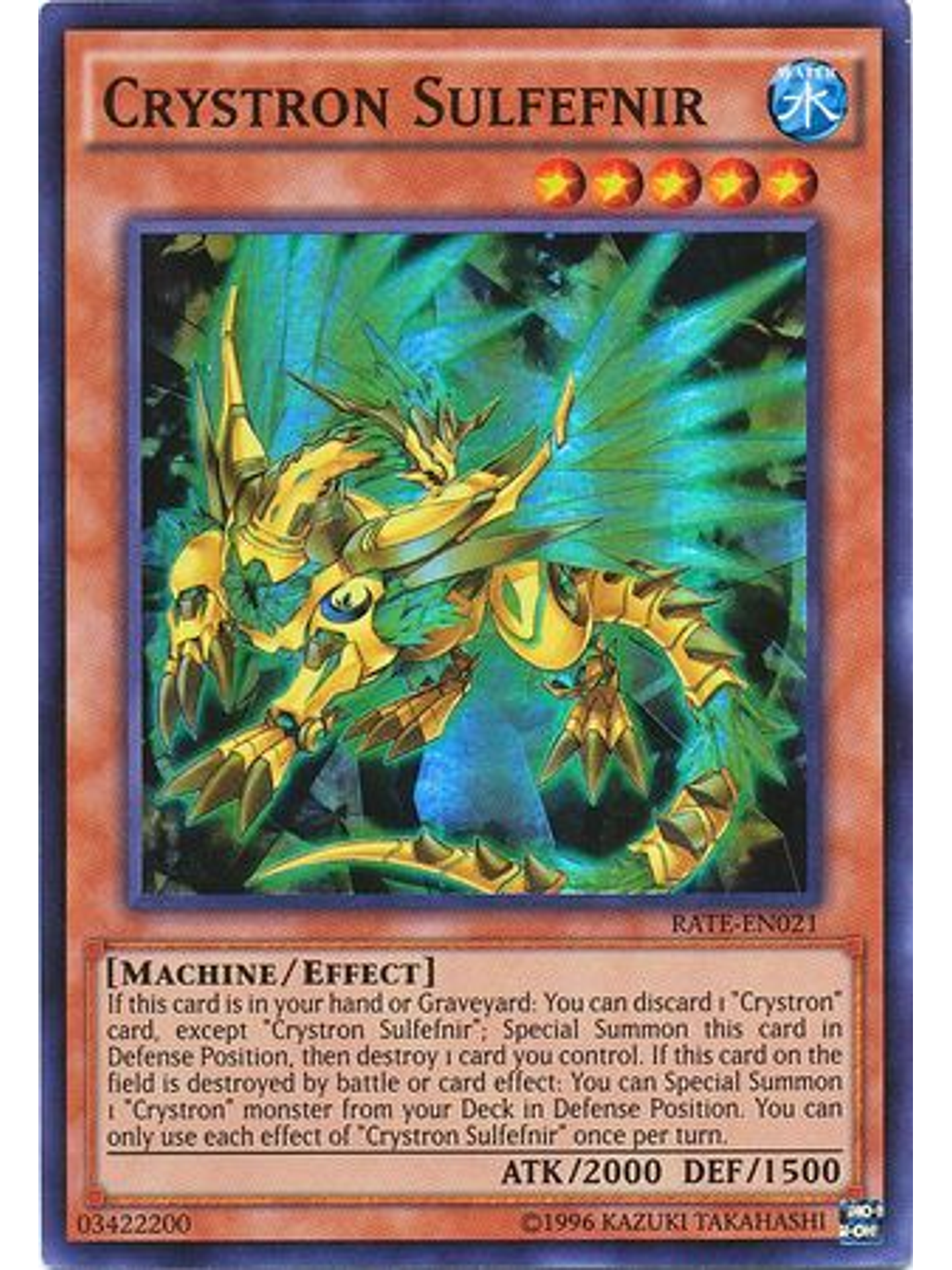 Crystron Sulfefnir - RATE-EN021 - Super Rare Unlimited 1