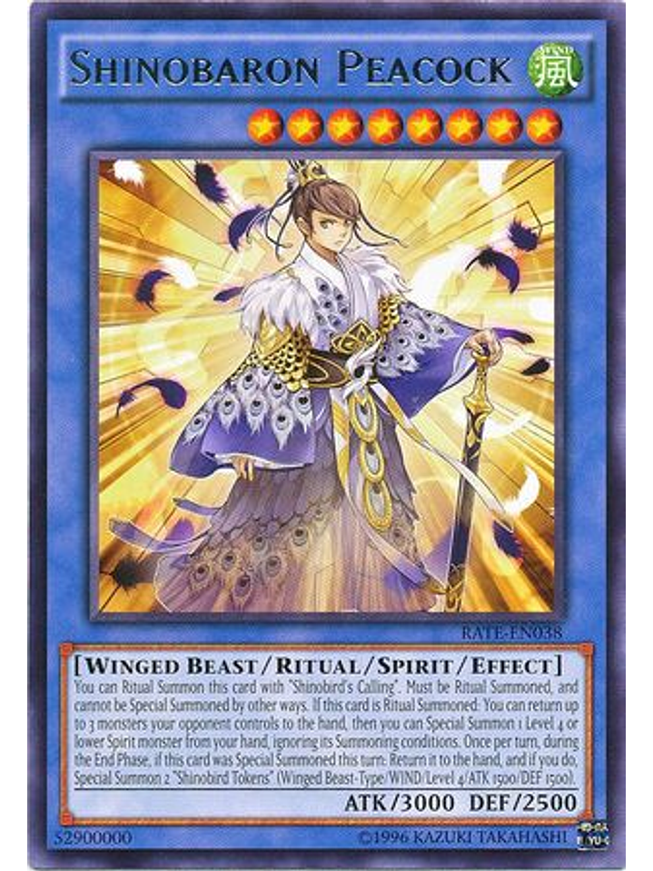 Shinobaron Peacock - RATE-EN038 - Rare Unlimited 1