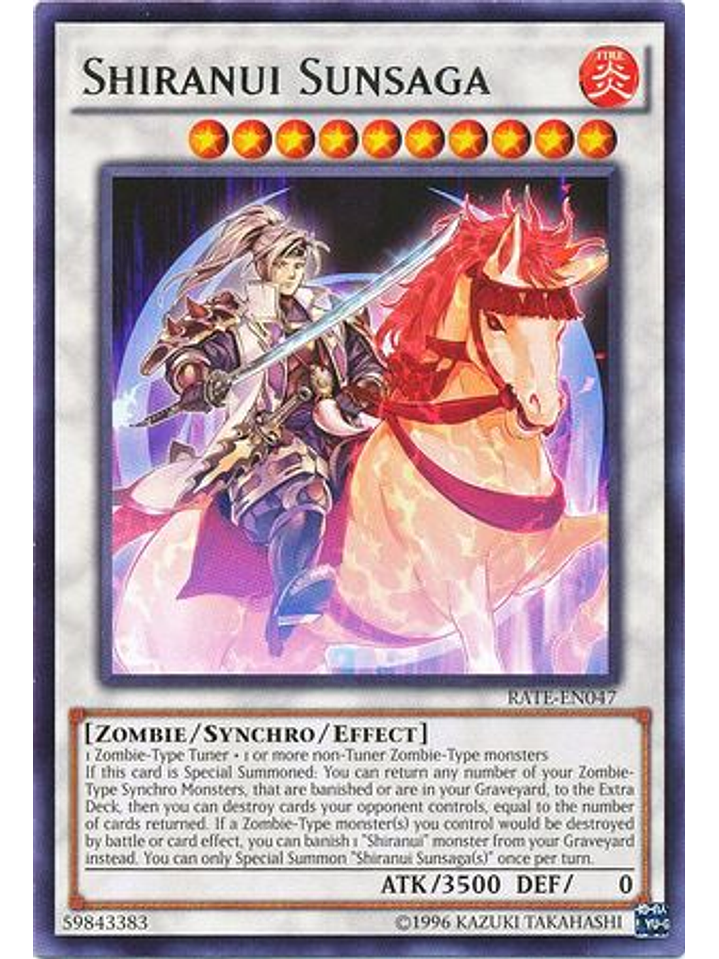 Shiranui Sunsaga - RATE-EN047 - Rare Unlimited 1