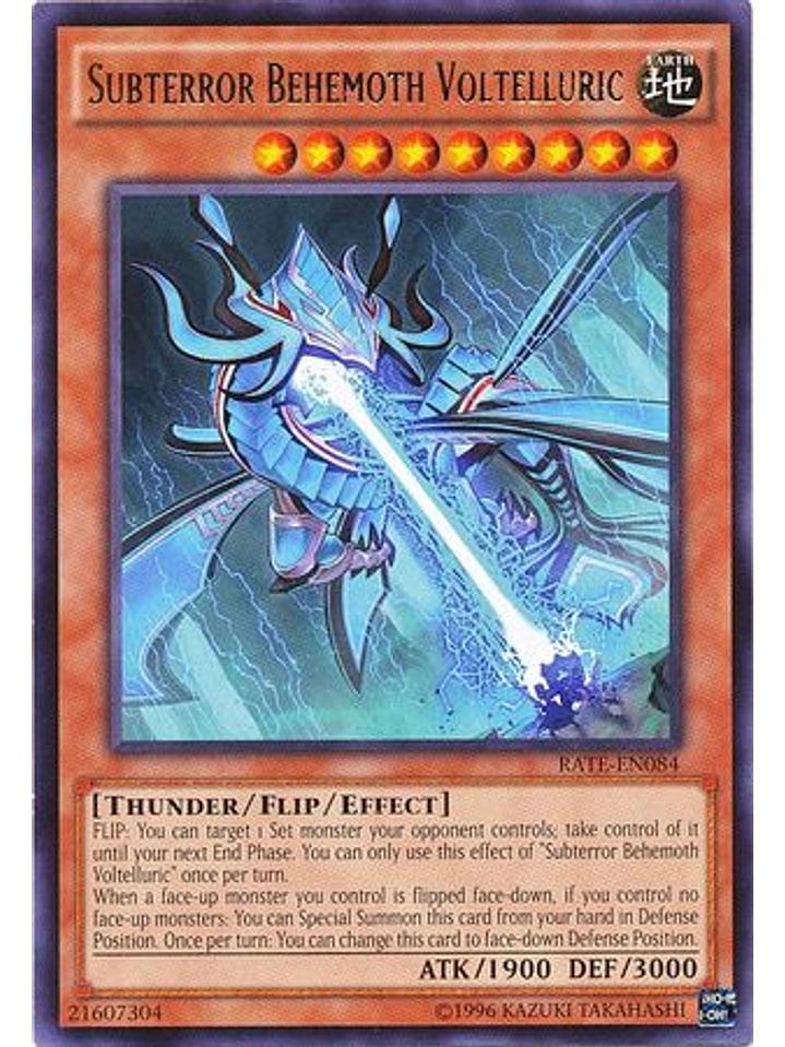 Subterror Behemoth Voltelluric - RATE-EN084 - Rare Unlimited 1