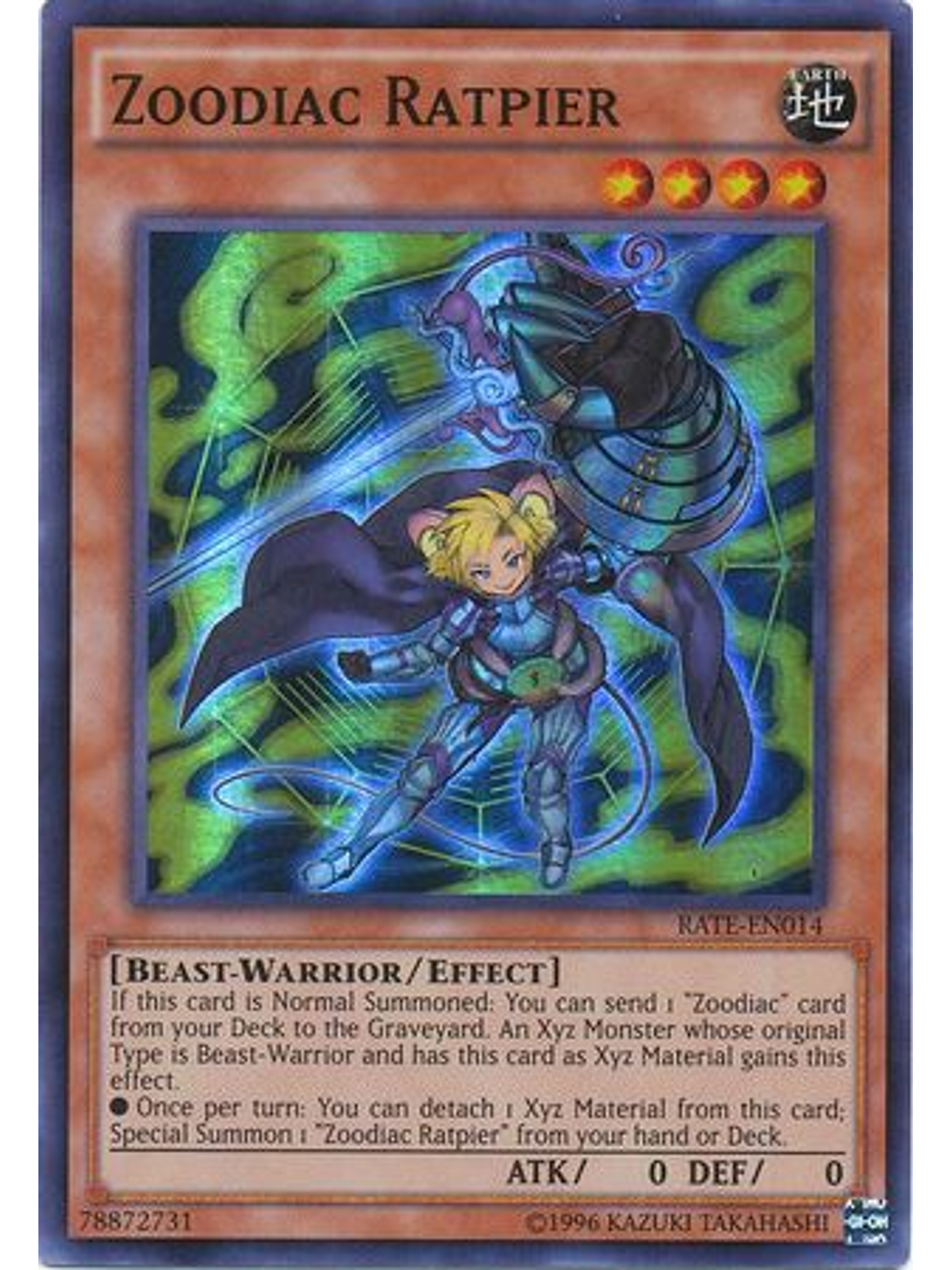 Zoodiac Ratpier - RATE-EN014 - Super Rare Unlimited 1