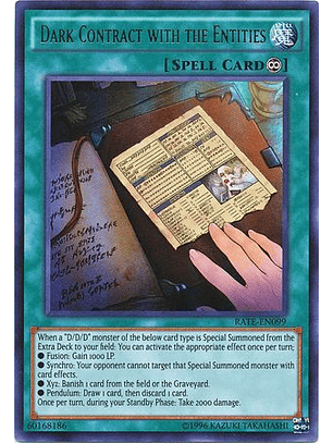 Dark Contract with the Entities - RATE-EN099 - Ultra Rare Unlimited