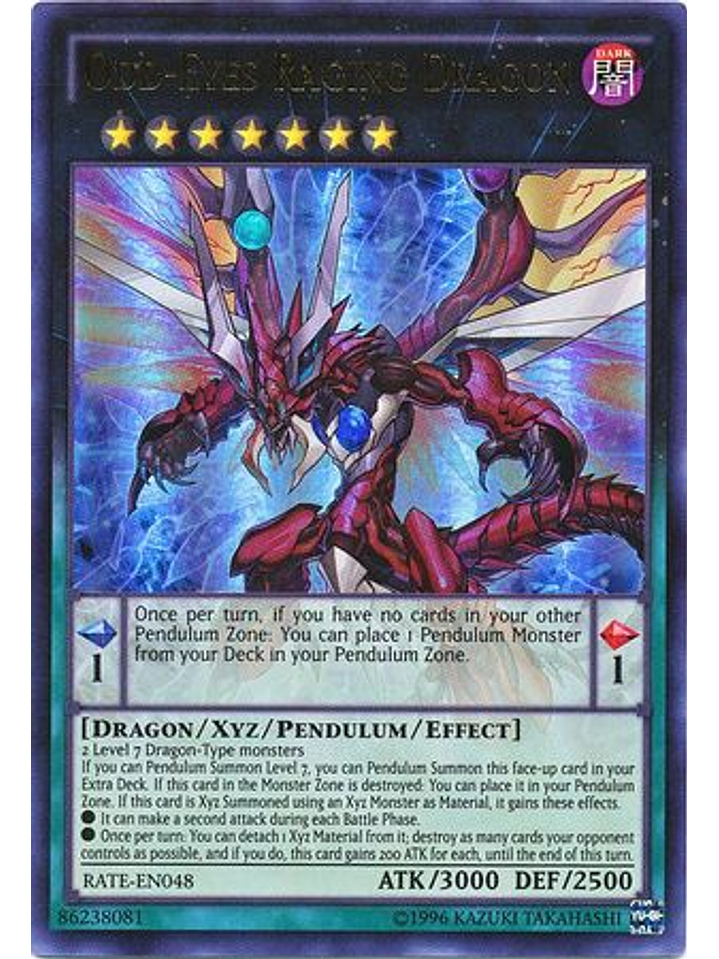 Odd-Eyes Raging Dragon - RATE-EN048 - Ultra Rare Unlimited 1