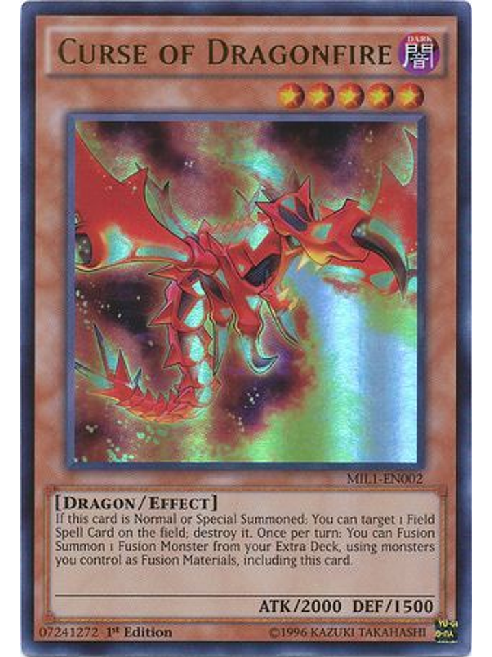 Curse Of Dragonfire - mil1-en002 - Ultra Rare 1st Edition 1