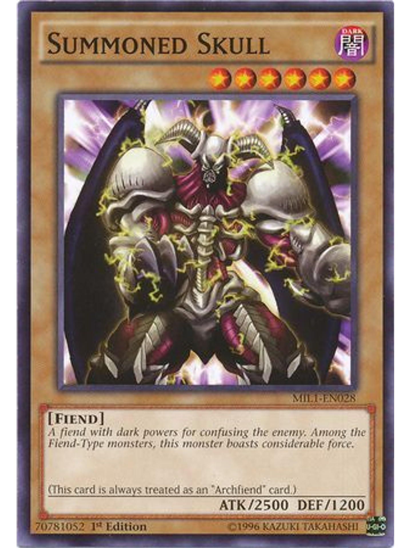 Summoned Skull - mil1-en028 - Common 1st Edition 1