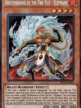 Brotherhood of the Fire Fist - Elephant - FIGA-EN012 - Secret Rare 1st Edition