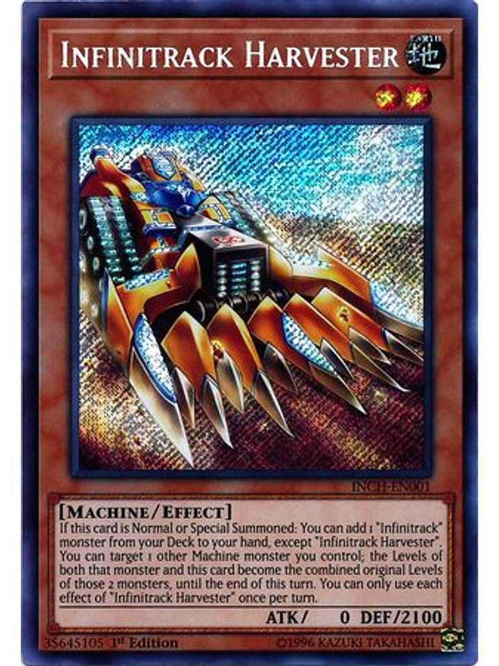 Infinitrack Harvester - INCH-EN001 - Secret Rare 1st Edition 1