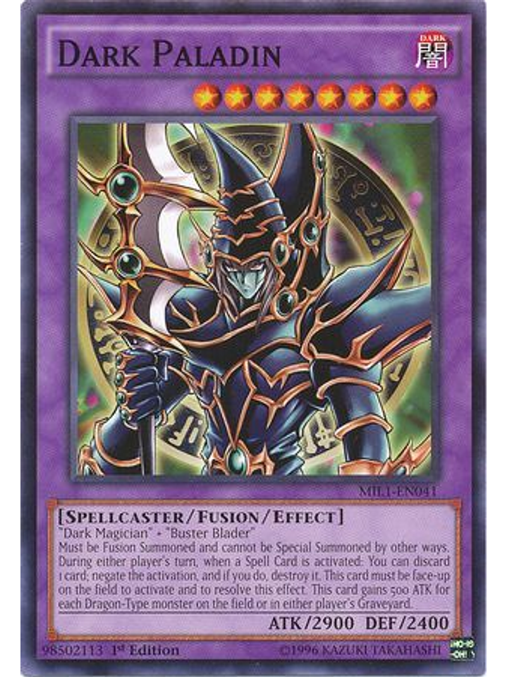 Dark Paladin - MIL1-EN041 - Common 1st Edition 1