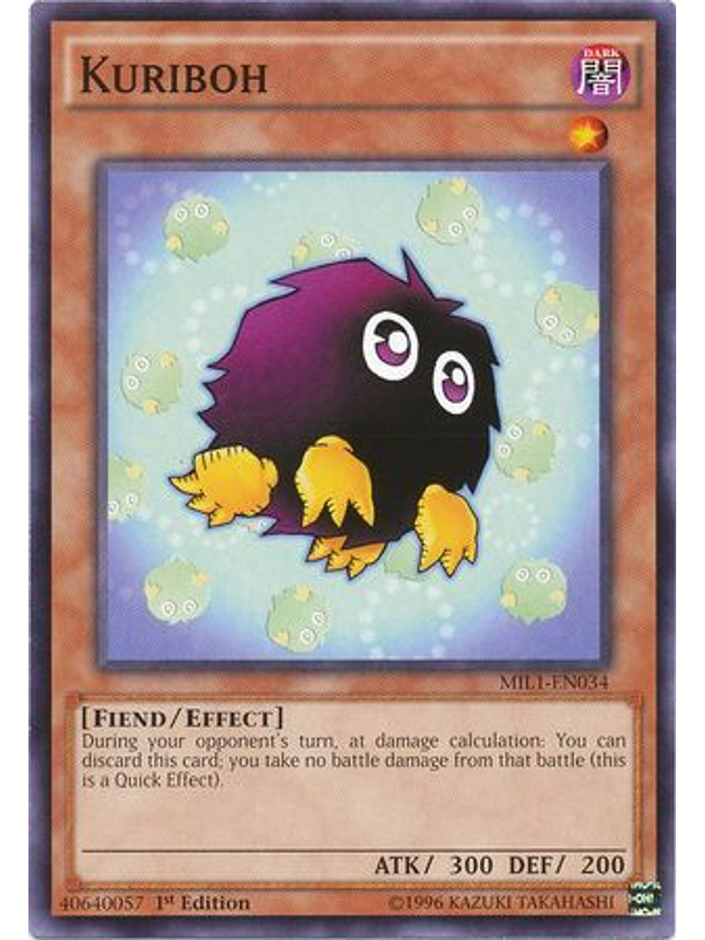 Kuriboh - MIL1-EN034 - Common 1st Edition 1