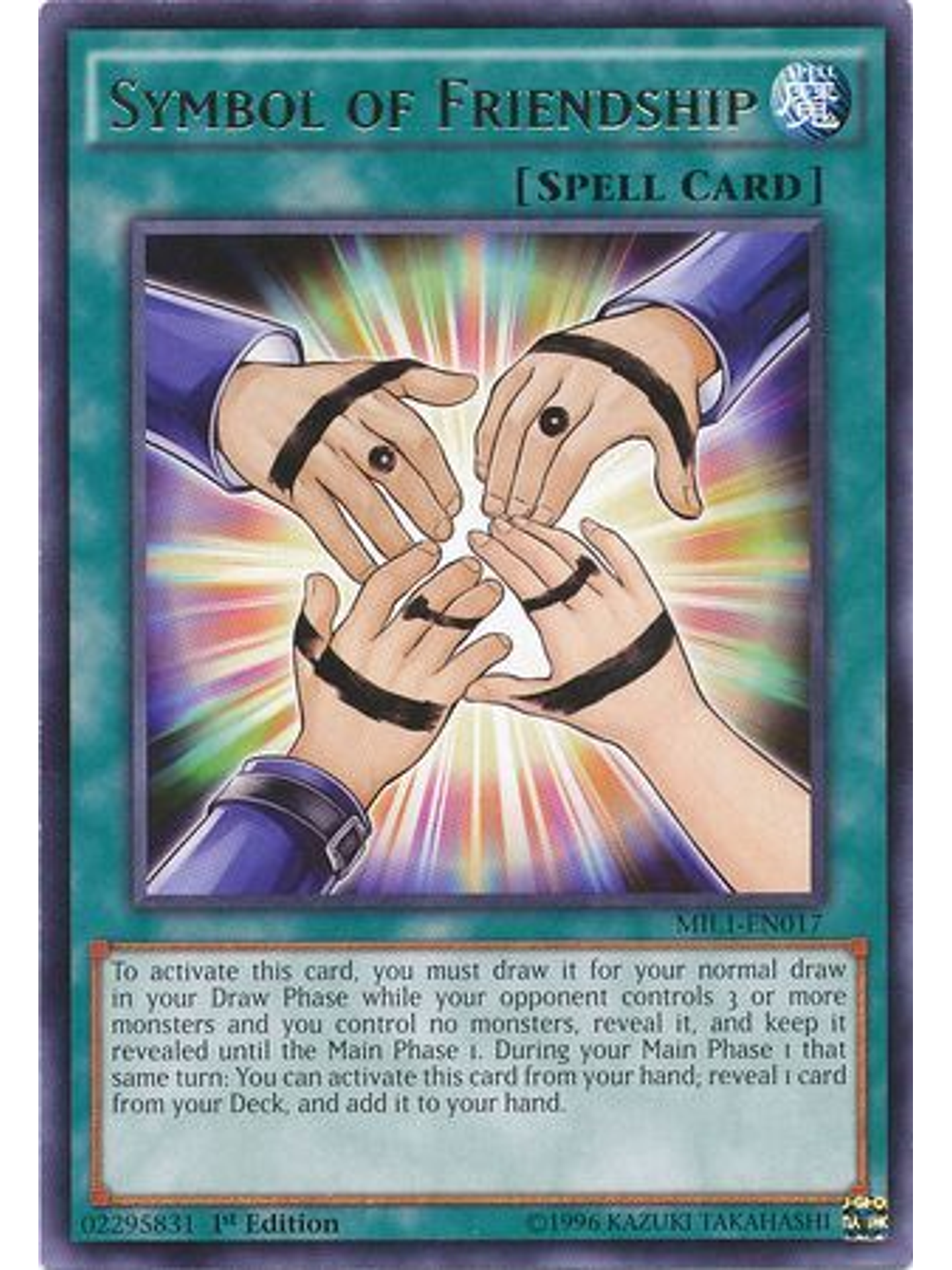 Symbol of Friendship - MIL1-EN017 - Rare 1st Edition 1