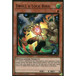 Droll & Lock Bird (Alternate Art) - MAGO-EN006 - Premium Gold Rare 1st Edition