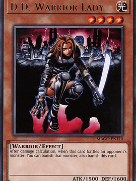 D.D. Warrior Lady - MAGO-EN110 - Rare 1st Edition