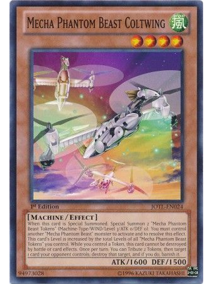 Mecha Phantom Beast Coltwing - JOTL-EN024 - Common 1st Edition 1