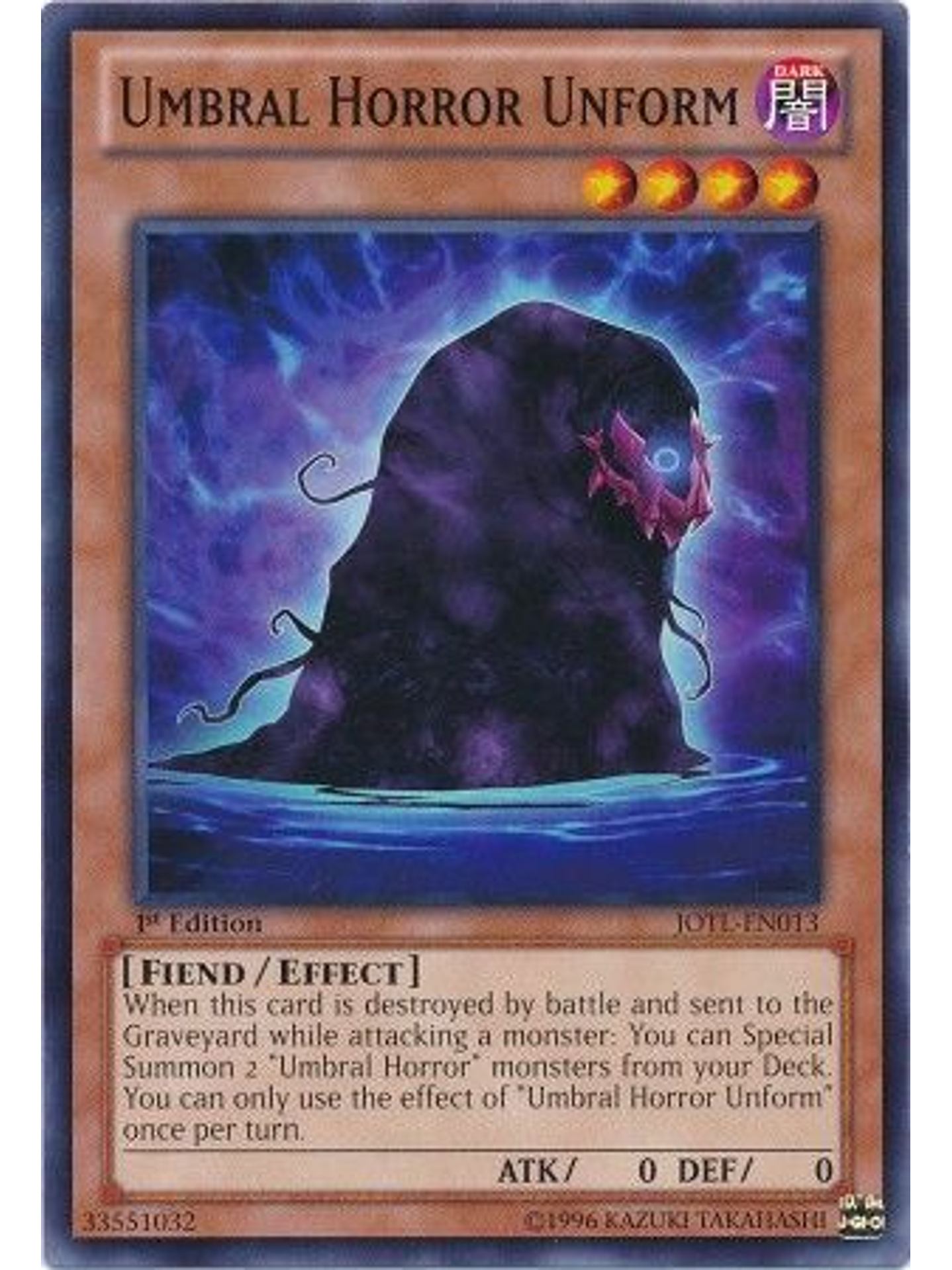 Umbral Horror Unform - JOTL-EN013 - Common 1st Edition 1