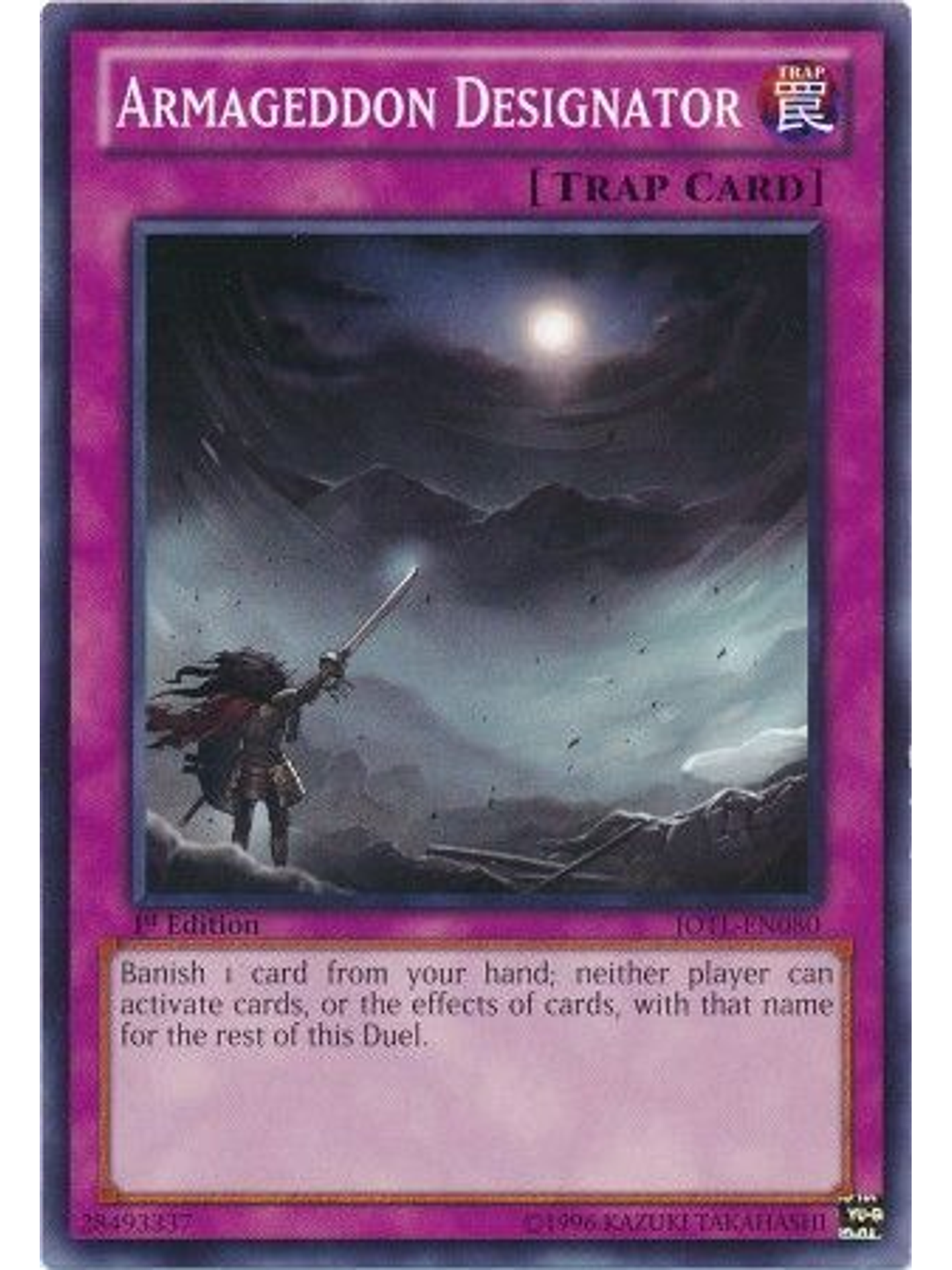 Armageddon Designator - JOTL-EN080 - Common 1st Edition 1