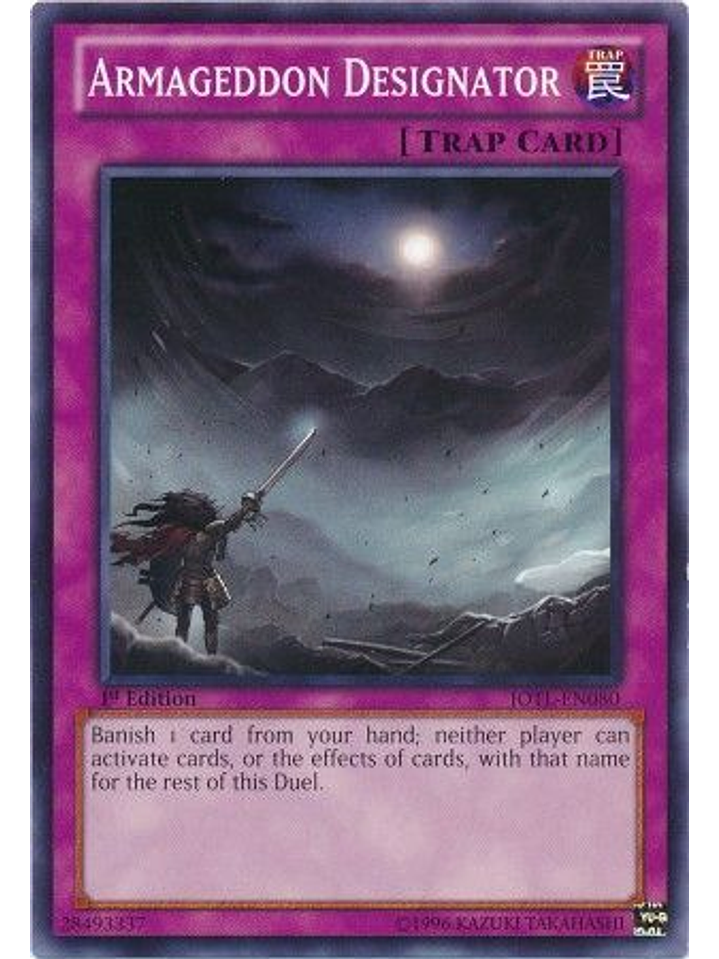 Armageddon Designator - JOTL-EN080 - Common 1st Edition 1