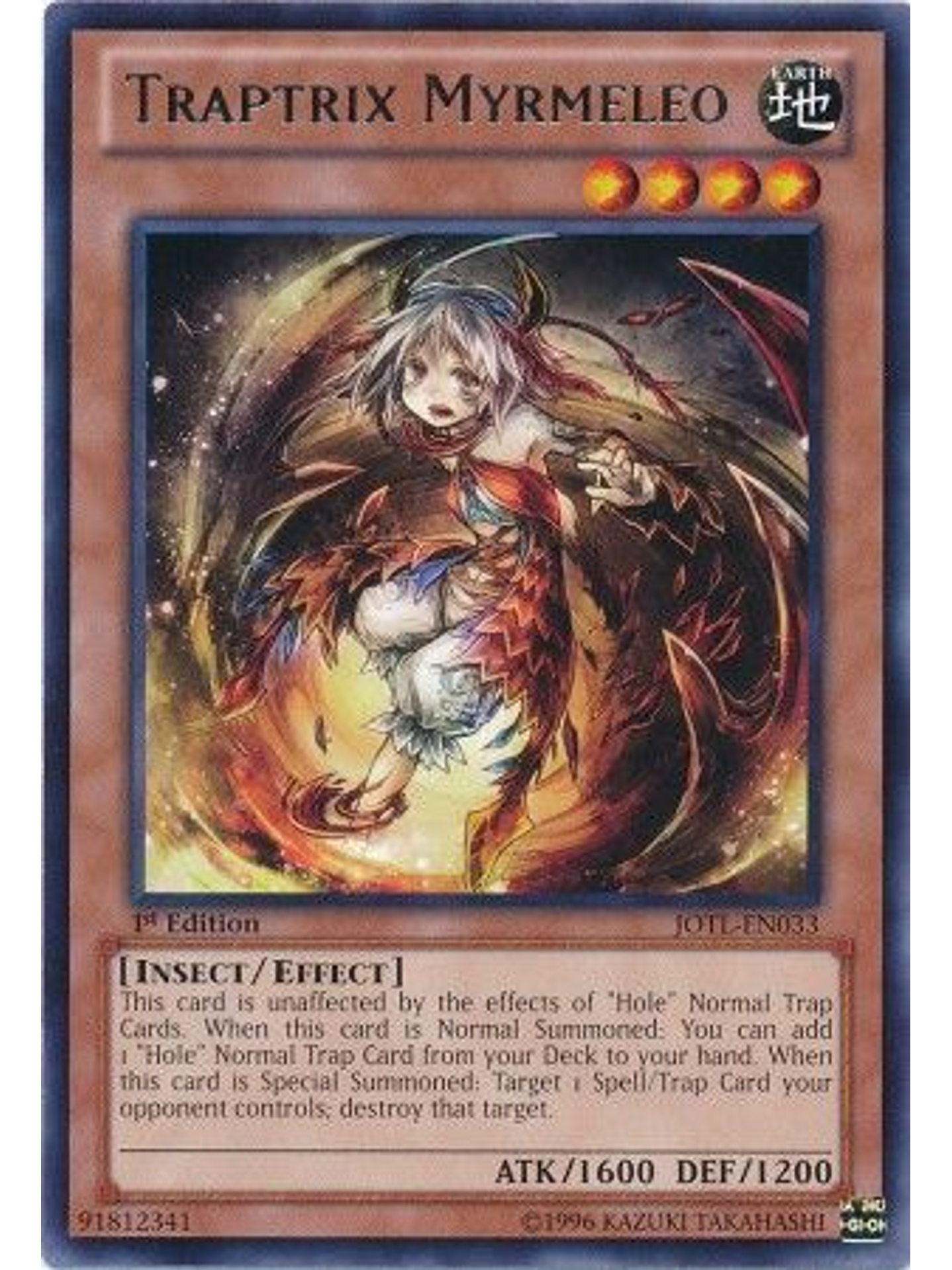 Traptrix Myrmeleo - JOTL-EN033 - Rare 1st Edition 1