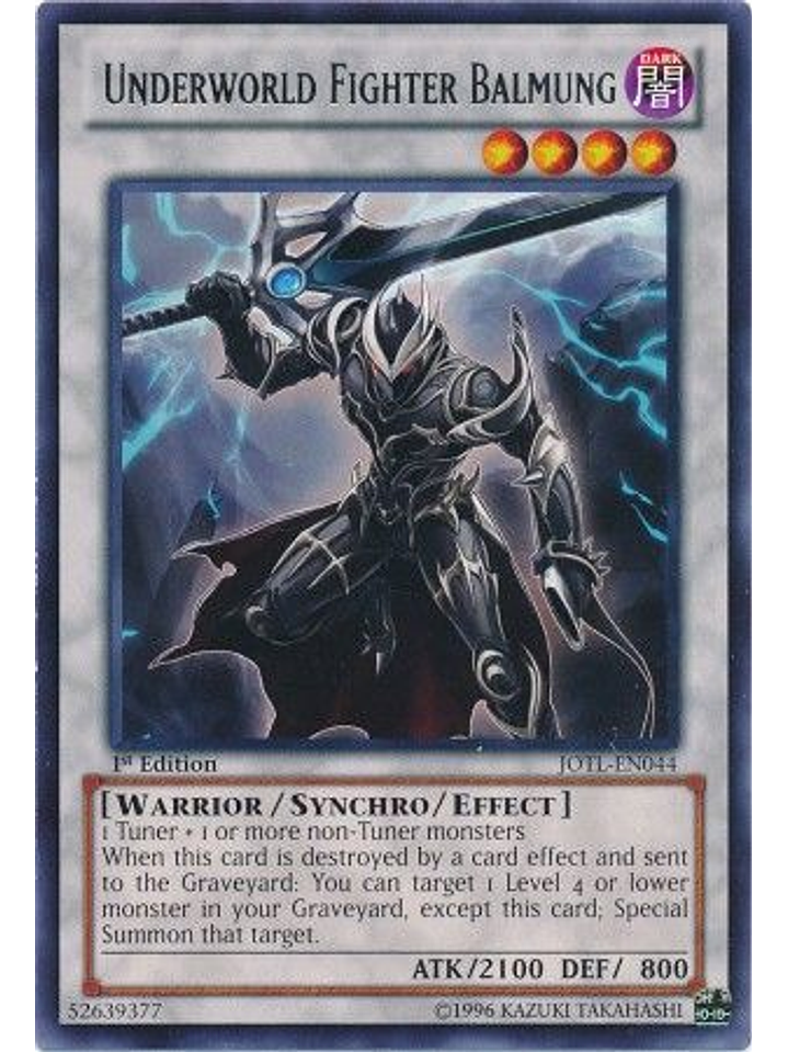 Underworld Fighter Balmung - JOTL-EN044 - Rare 1st Edition 1