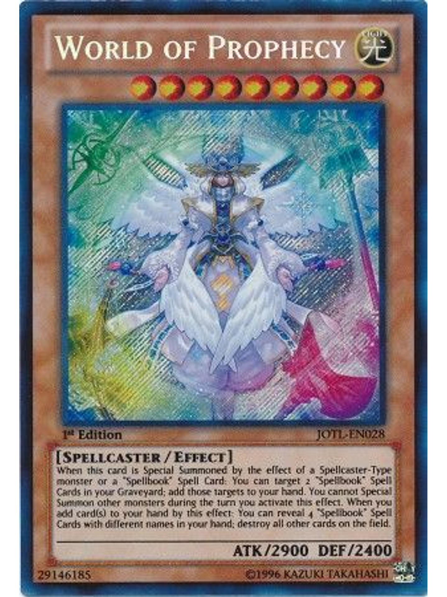 World of Prophecy - JOTL-EN028 - Secret Rare 1st Edition 1