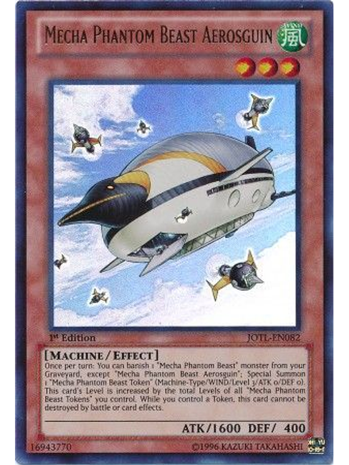 Mecha Phantom Beast Aerosguin - JOTL-EN082 - Ultra Rare 1st Edition 1