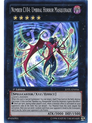 Number C104: Umbral Horror Masquerade - JOTL-EN056 - Super Rare 1st Edition